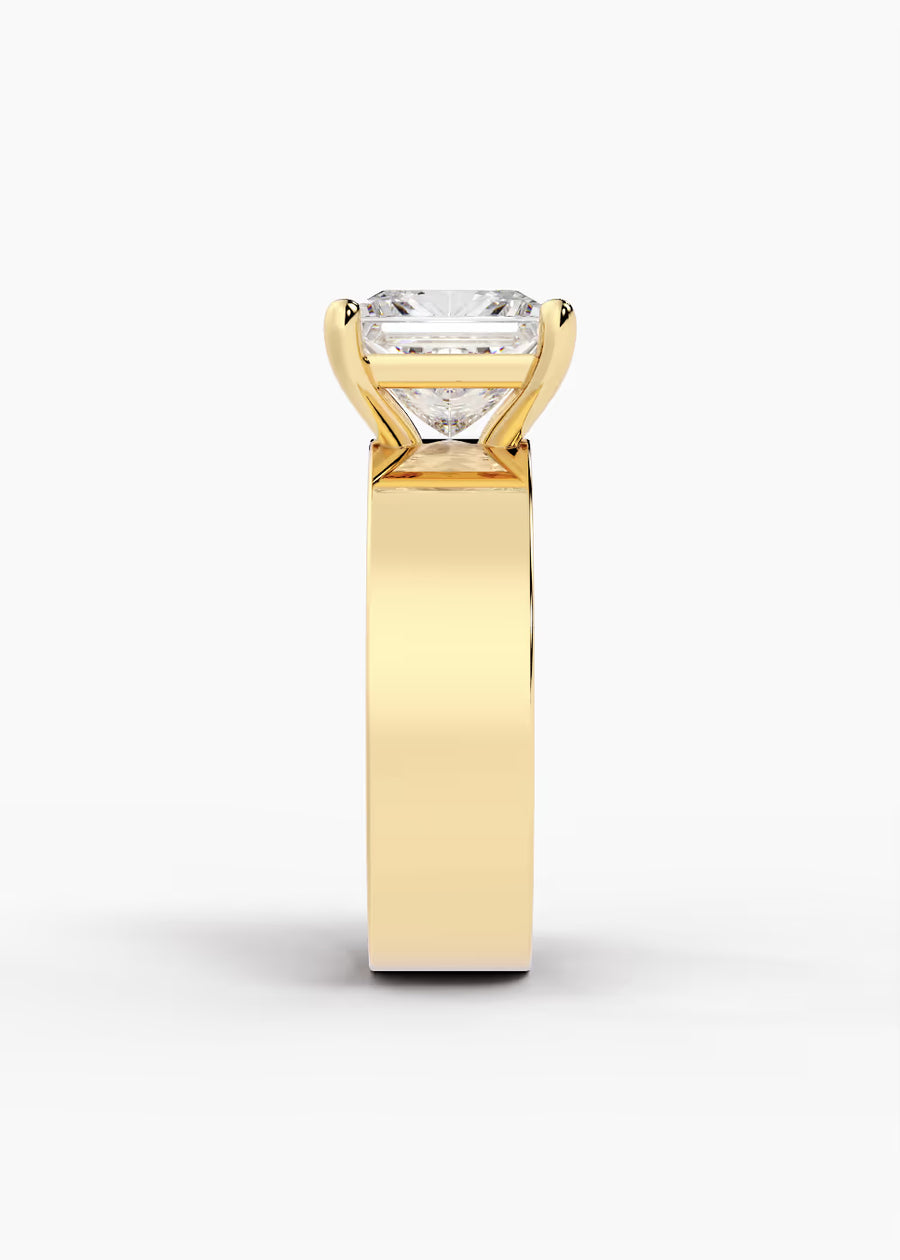 YG: The Foundry · Princess — yellow gold view 3