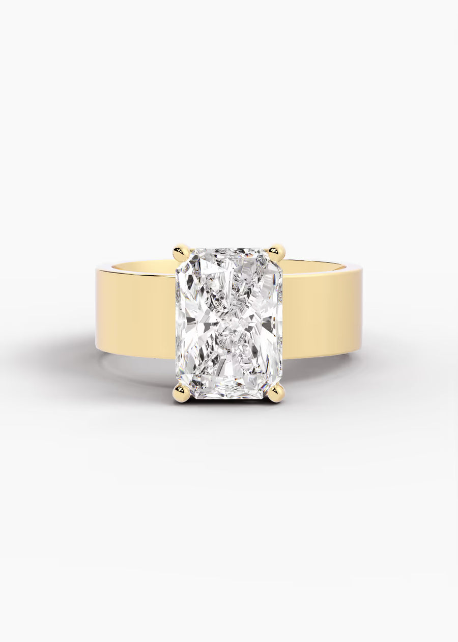 YG: The Foundry · Radiant — yellow gold view 1