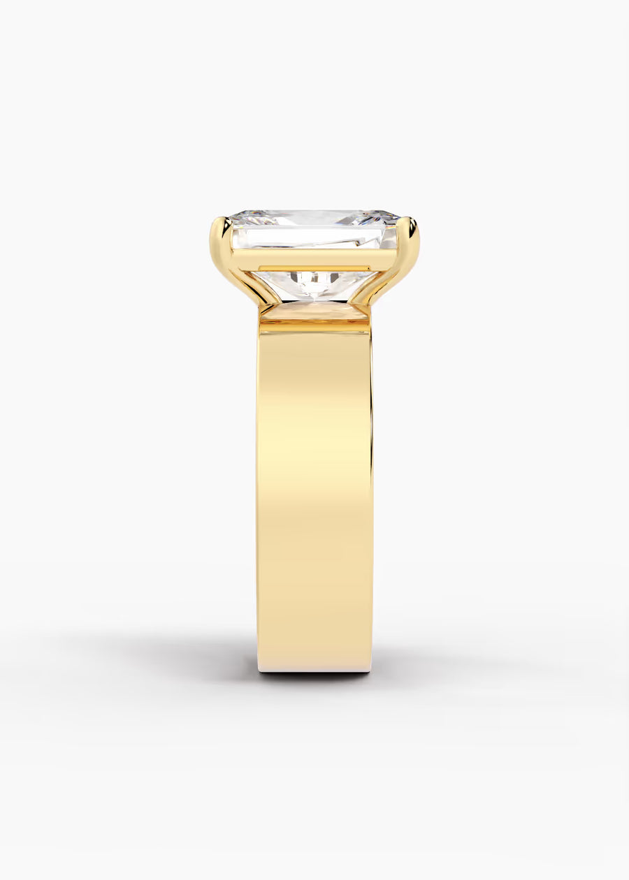 YG: The Foundry · Radiant — yellow gold view 3