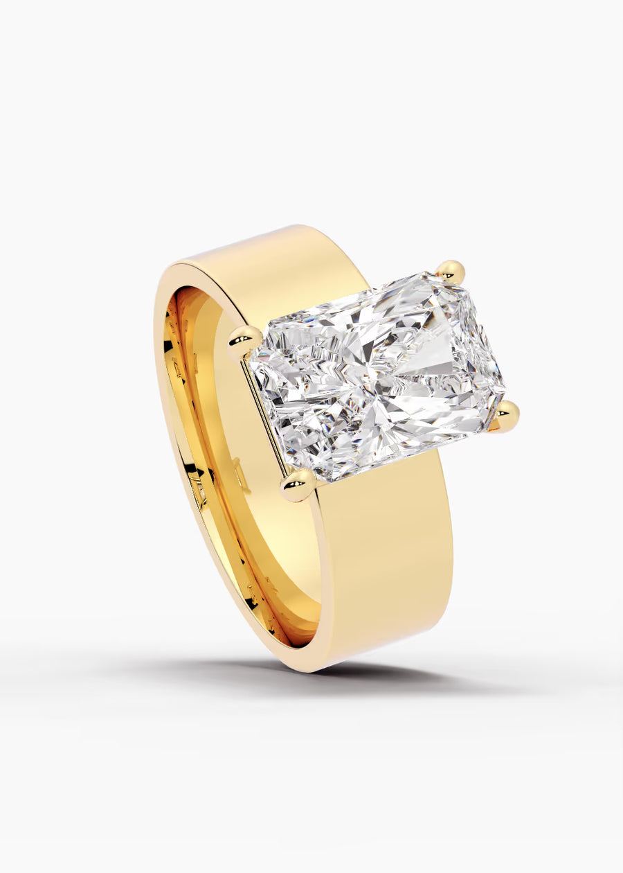 YG: The Foundry · Radiant — yellow gold view 4