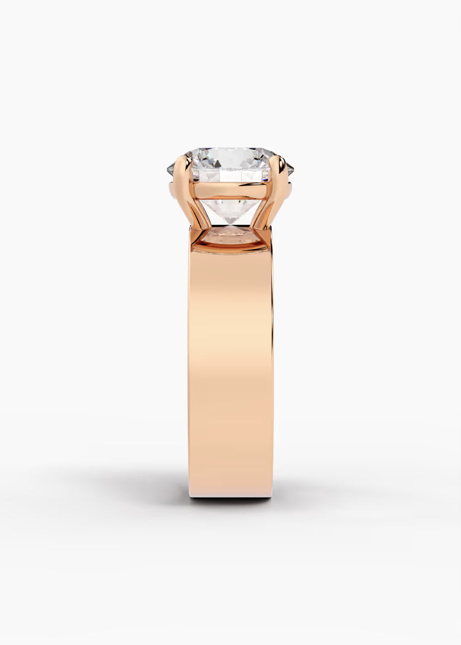 RG: The Foundry · Round — rose gold view 3
