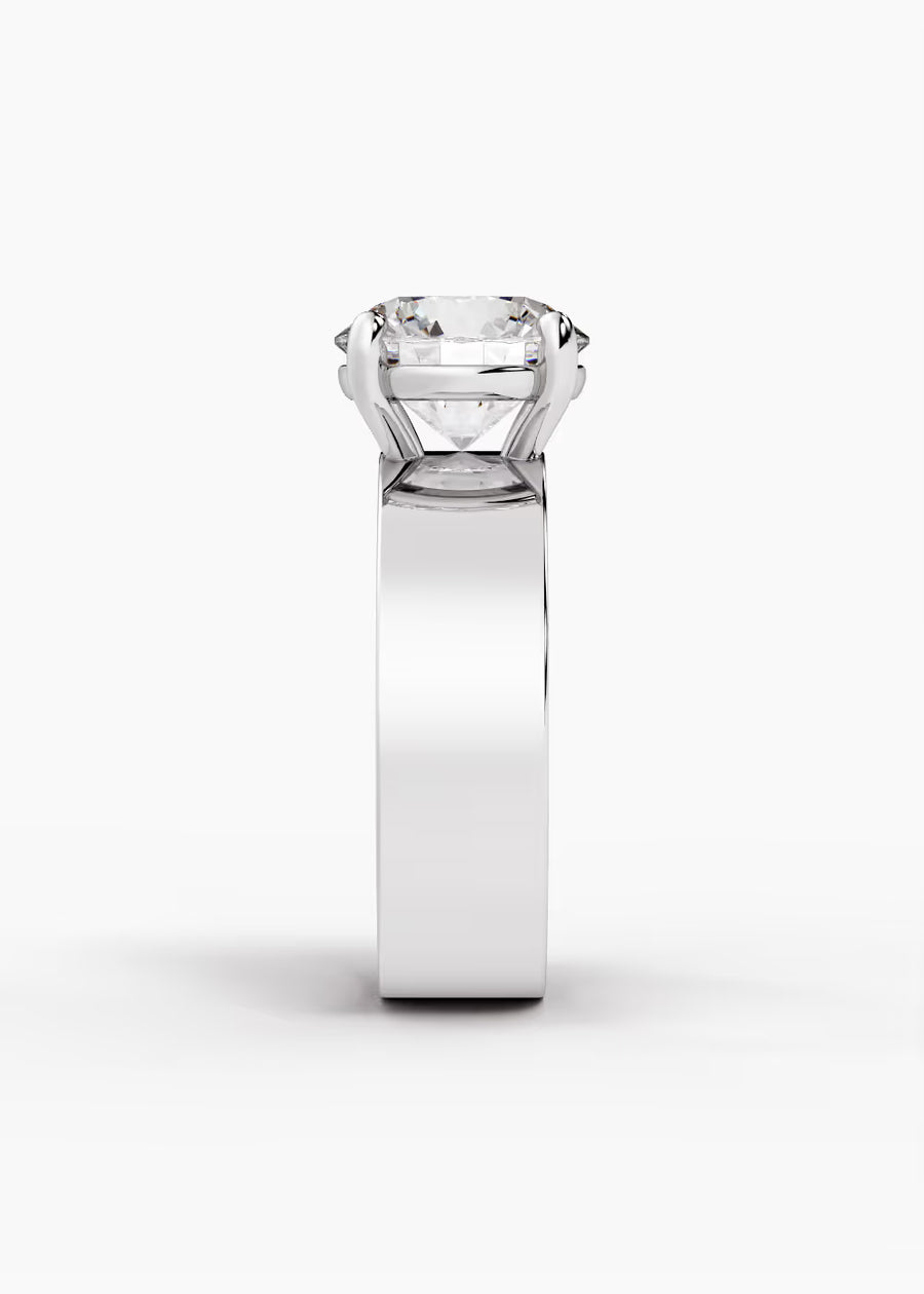 WG: The Foundry · Round — white gold view 3