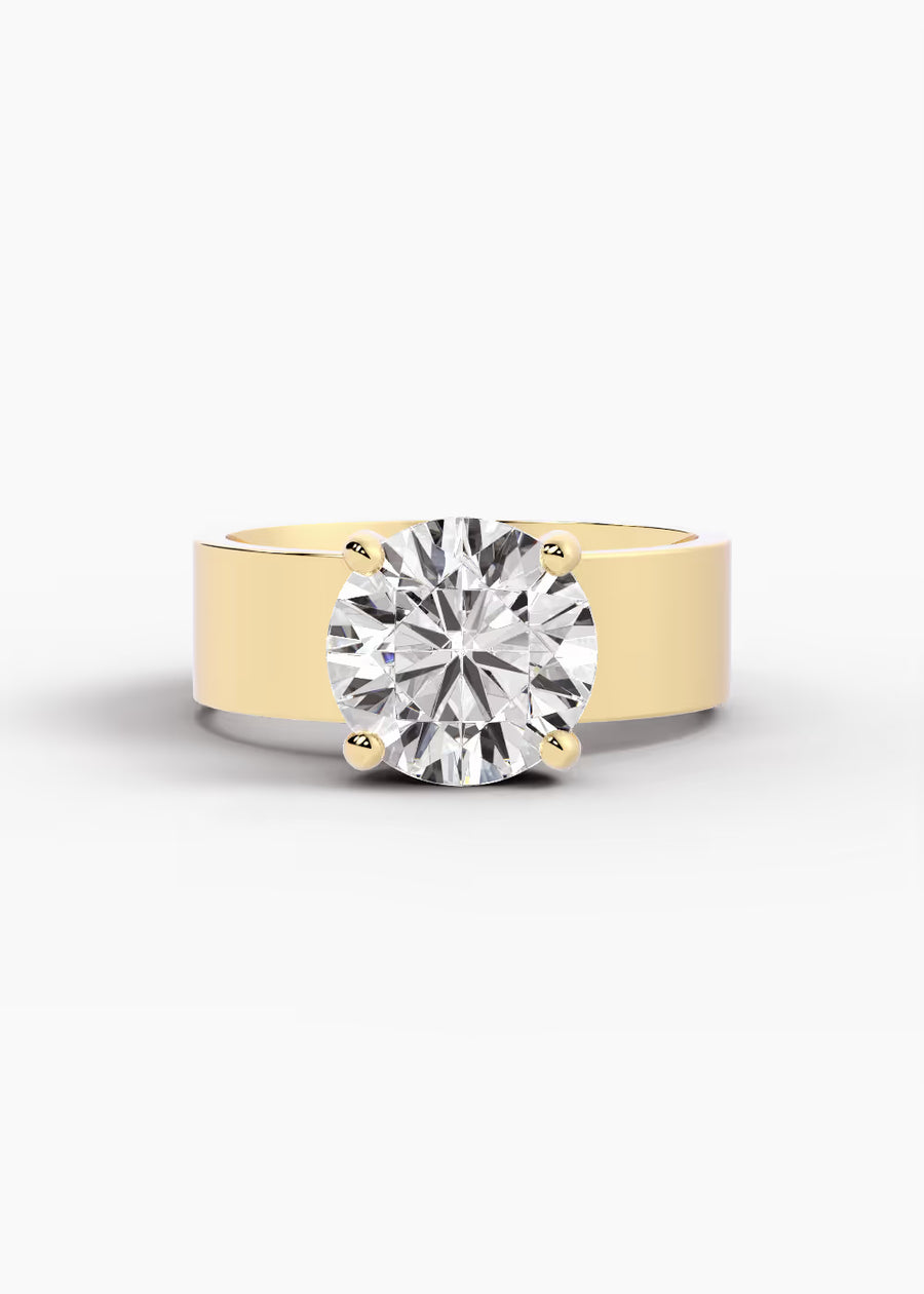 YG: The Foundry · Round — yellow gold view 1
