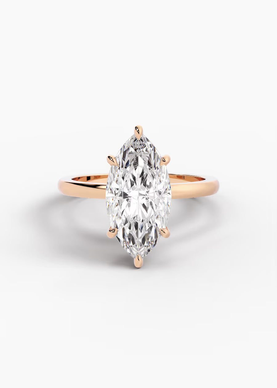 RG: The Keepsake · Marquise — rose gold view 1