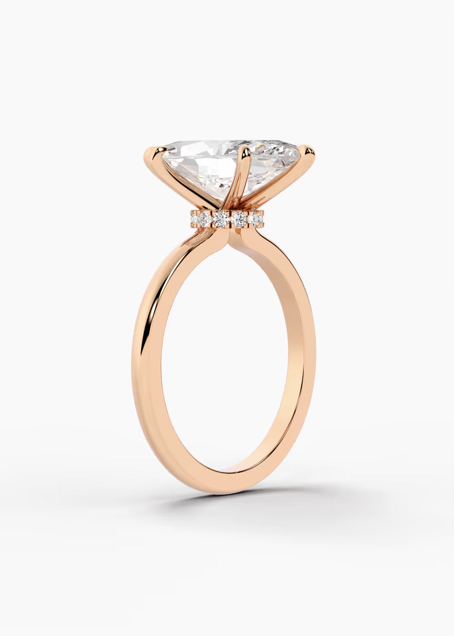 RG: The Keepsake · Marquise — rose gold view 2