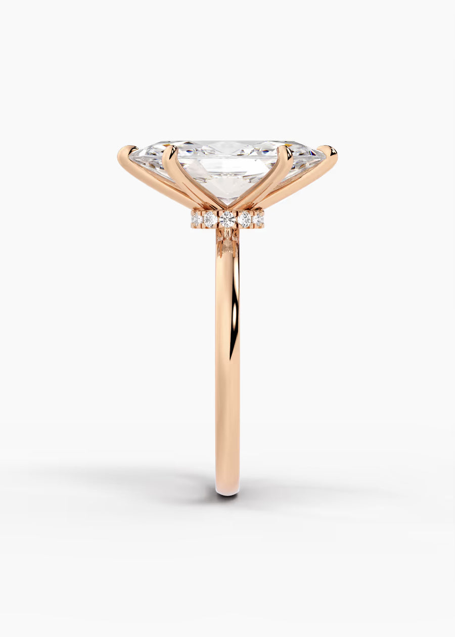 RG: The Keepsake · Marquise — rose gold view 3