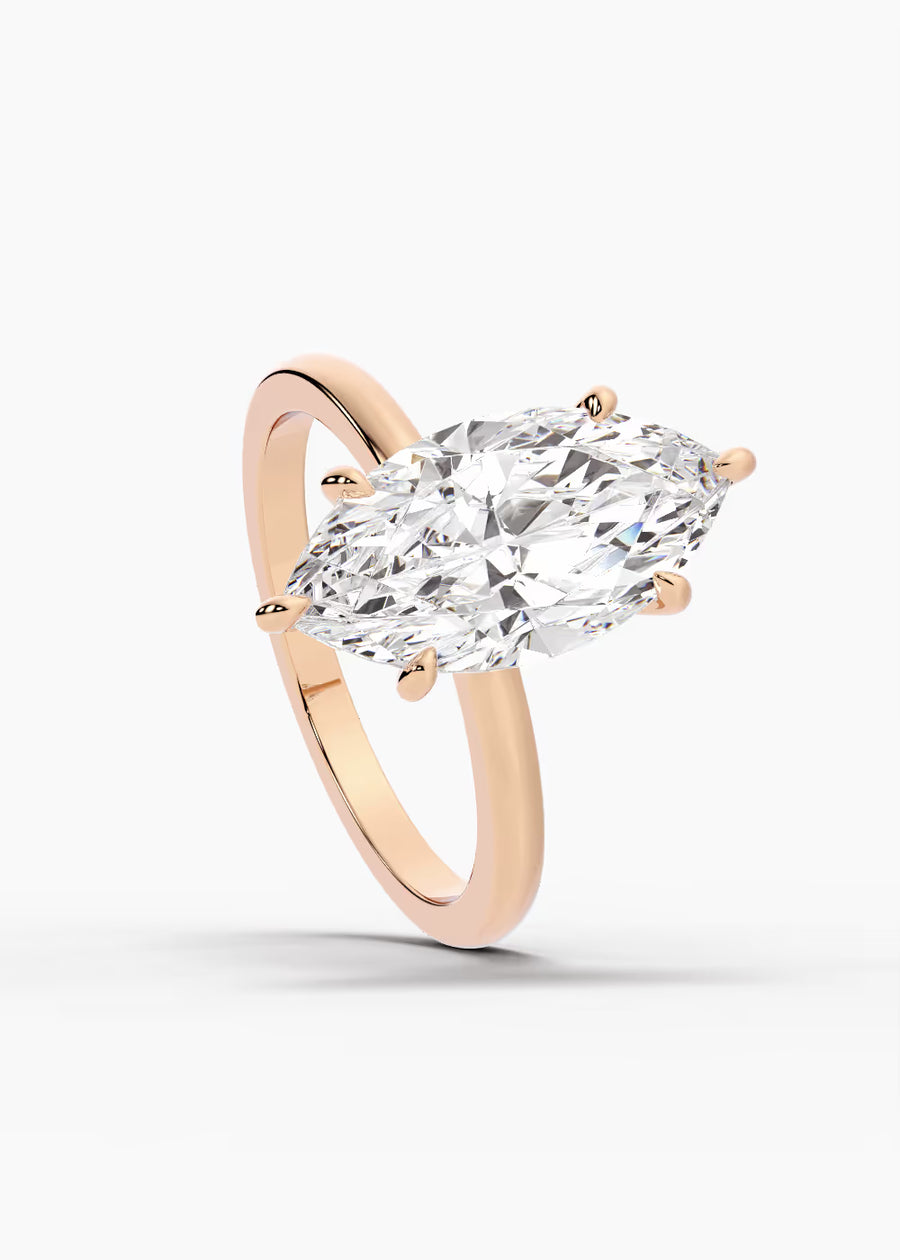 RG: The Keepsake · Marquise — rose gold view 4