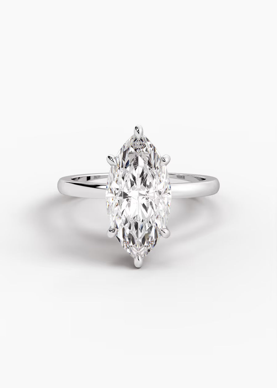 WG: The Keepsake · Marquise — white gold view 1