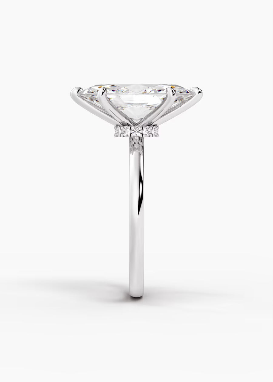 WG: The Keepsake · Marquise — white gold view 3