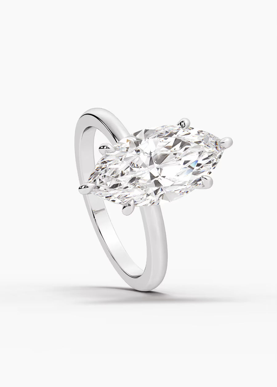 WG: The Keepsake · Marquise — white gold view 4