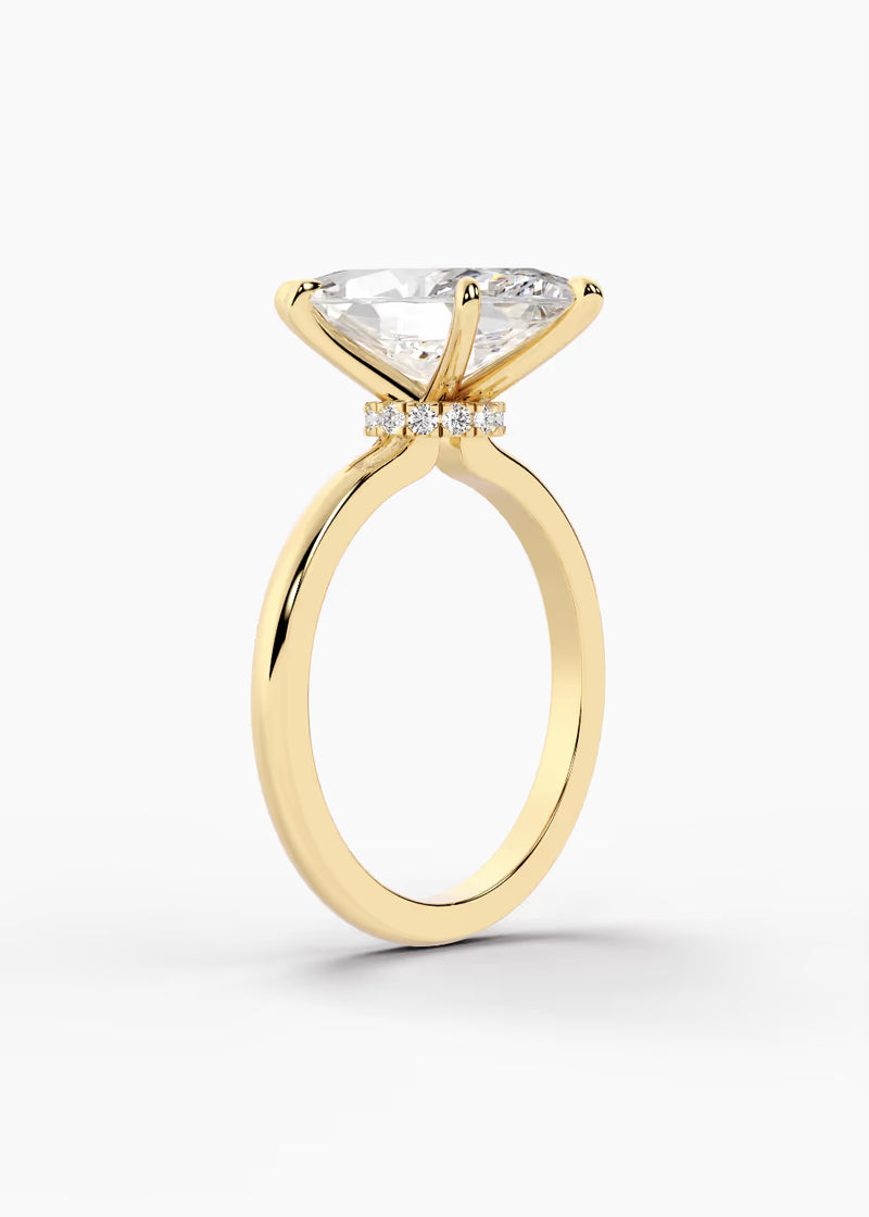 The Keepsake · Marquise — YG detail