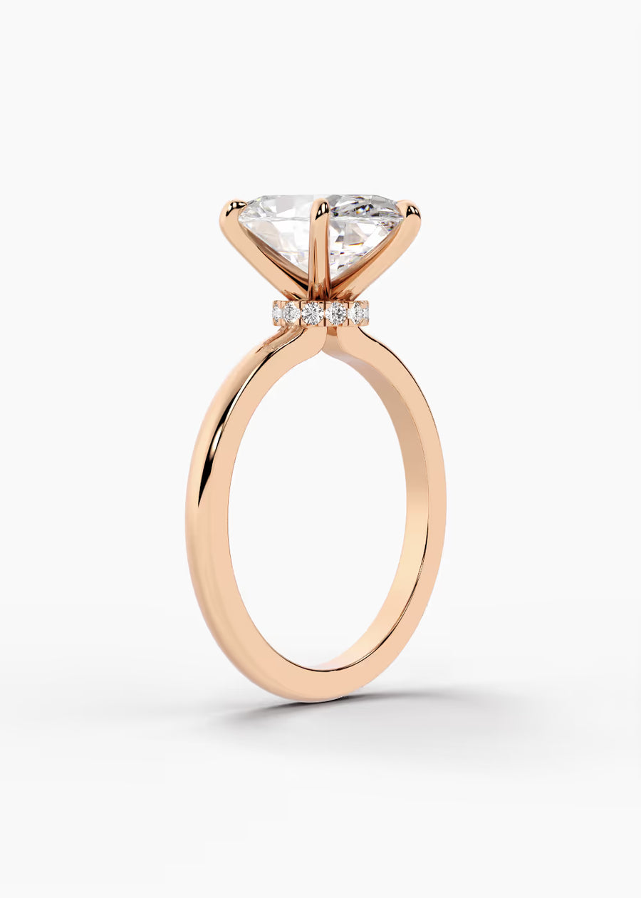 RG: The Keepsake · Oval — rose gold view 2