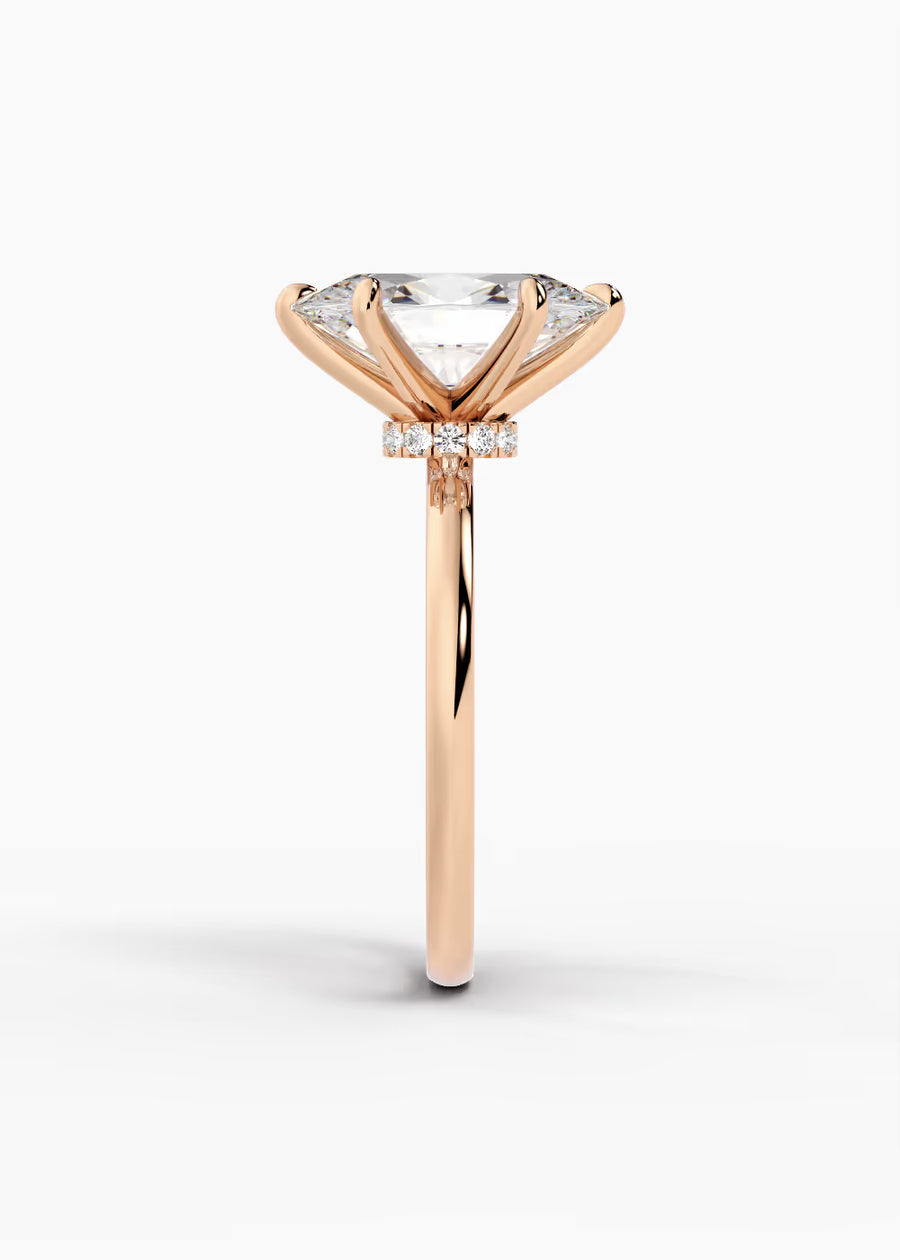 RG: The Keepsake · Oval — rose gold view 3