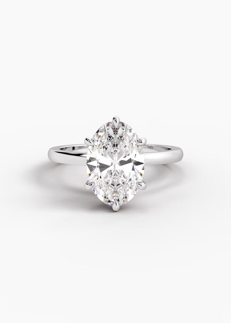 WG: The Keepsake · Oval — white gold view 1