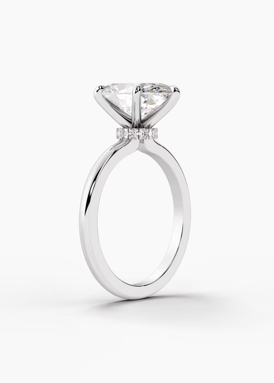 WG: The Keepsake · Oval — white gold view 2
