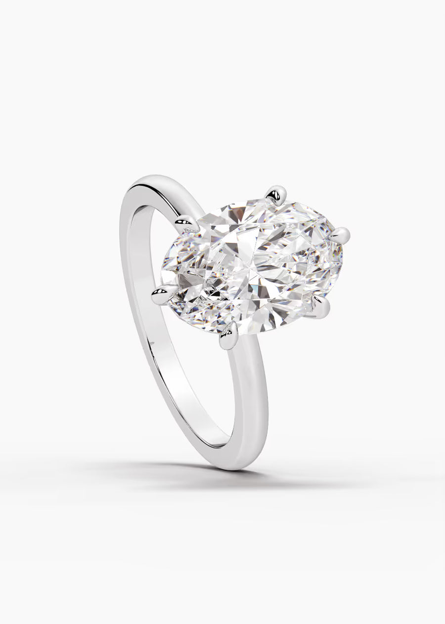 WG: The Keepsake · Oval — white gold view 4