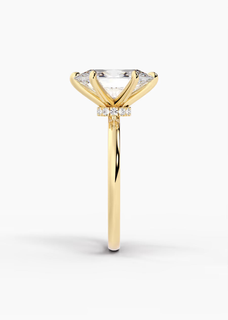 YG: The Keepsake · Oval — yellow gold view 3