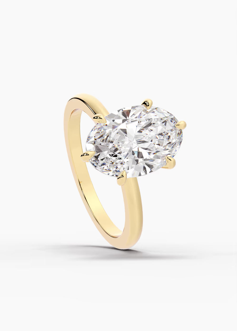 YG: The Keepsake · Oval — yellow gold view 4