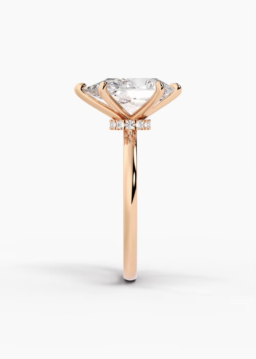 RG: The Keepsake · Pear — rose gold view 3
