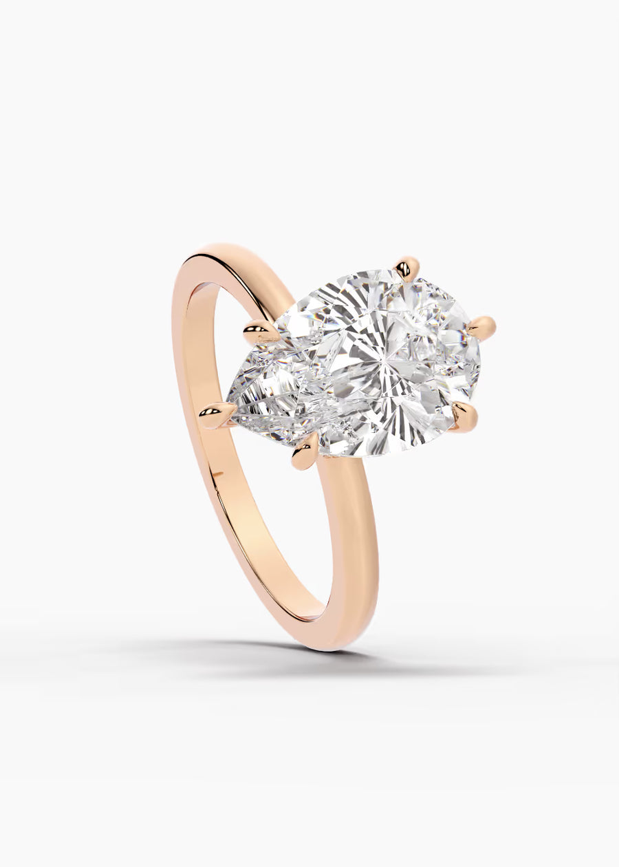 RG: The Keepsake · Pear — rose gold view 4