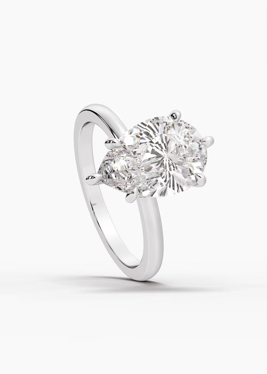 WG: The Keepsake · Pear — white gold view 4