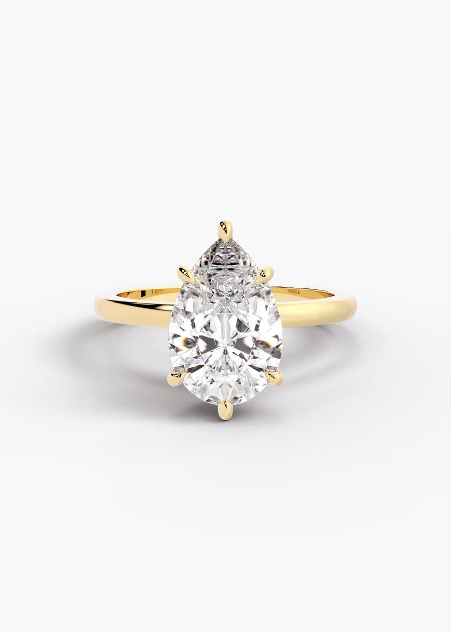 YG: The Keepsake · Pear — yellow gold view 1