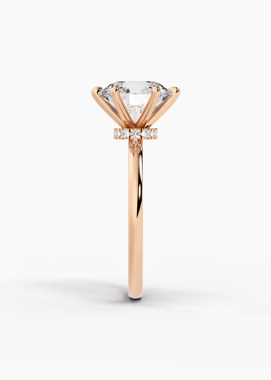 RG: The Keepsake · Round — rose gold view 3
