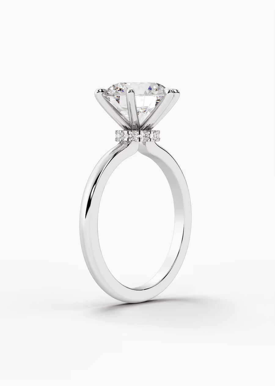 WG: The Keepsake · Round — white gold view 2