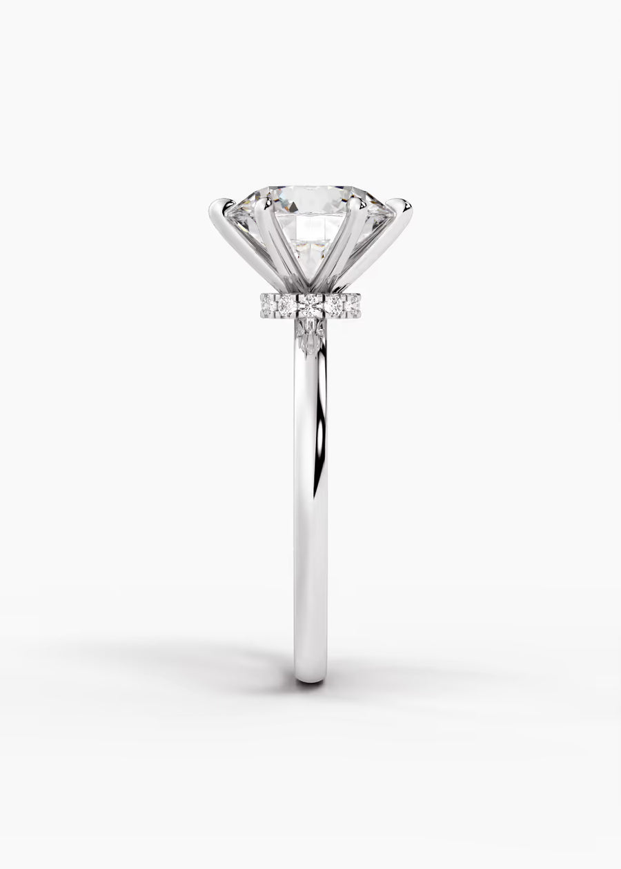 WG: The Keepsake · Round — white gold view 3