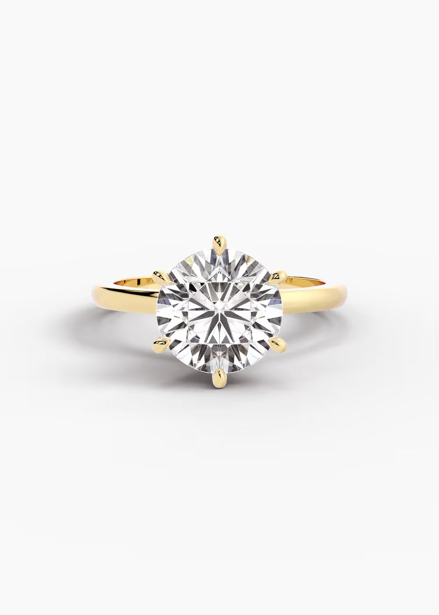 YG: The Keepsake · Round — yellow gold view 1