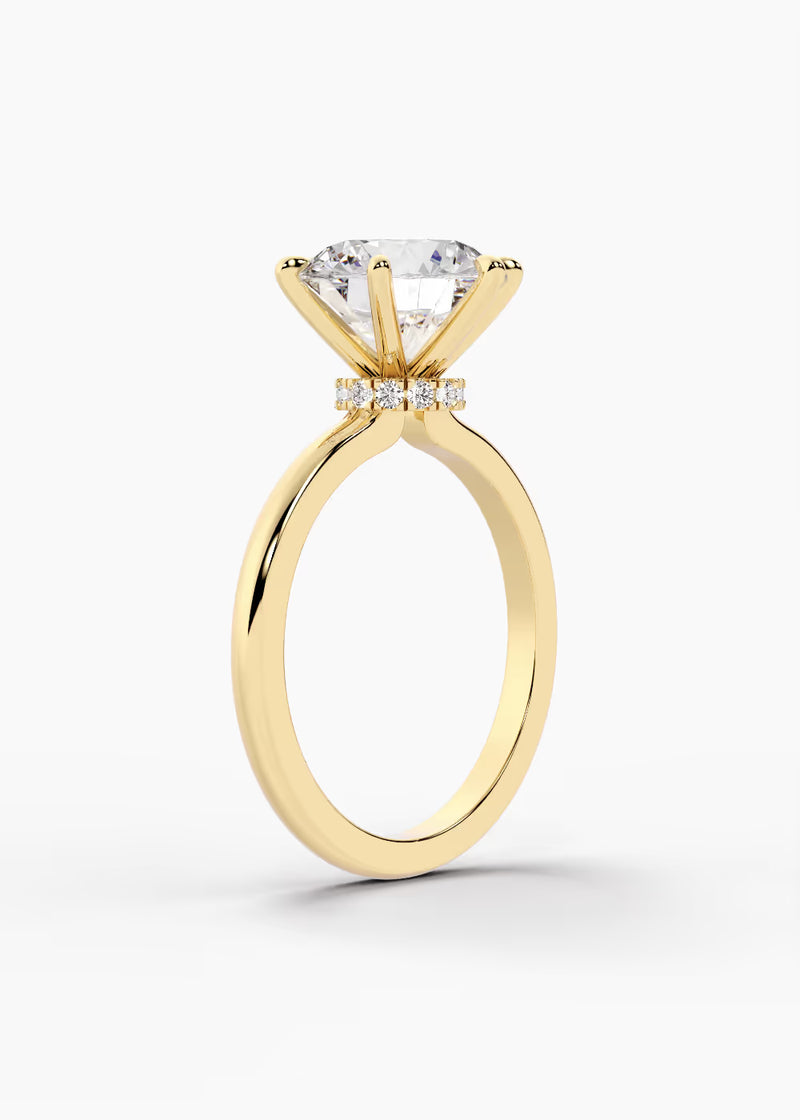 The Keepsake · Round — YG detail