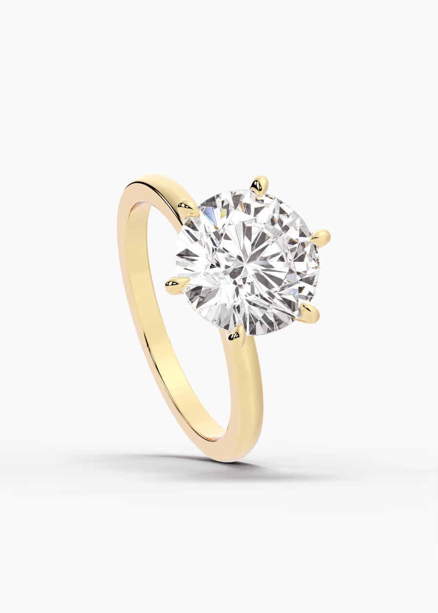 YG: The Keepsake · Round — yellow gold view 4