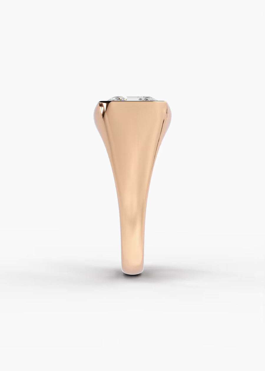 RG: The Origin · Asscher — rose gold view 3