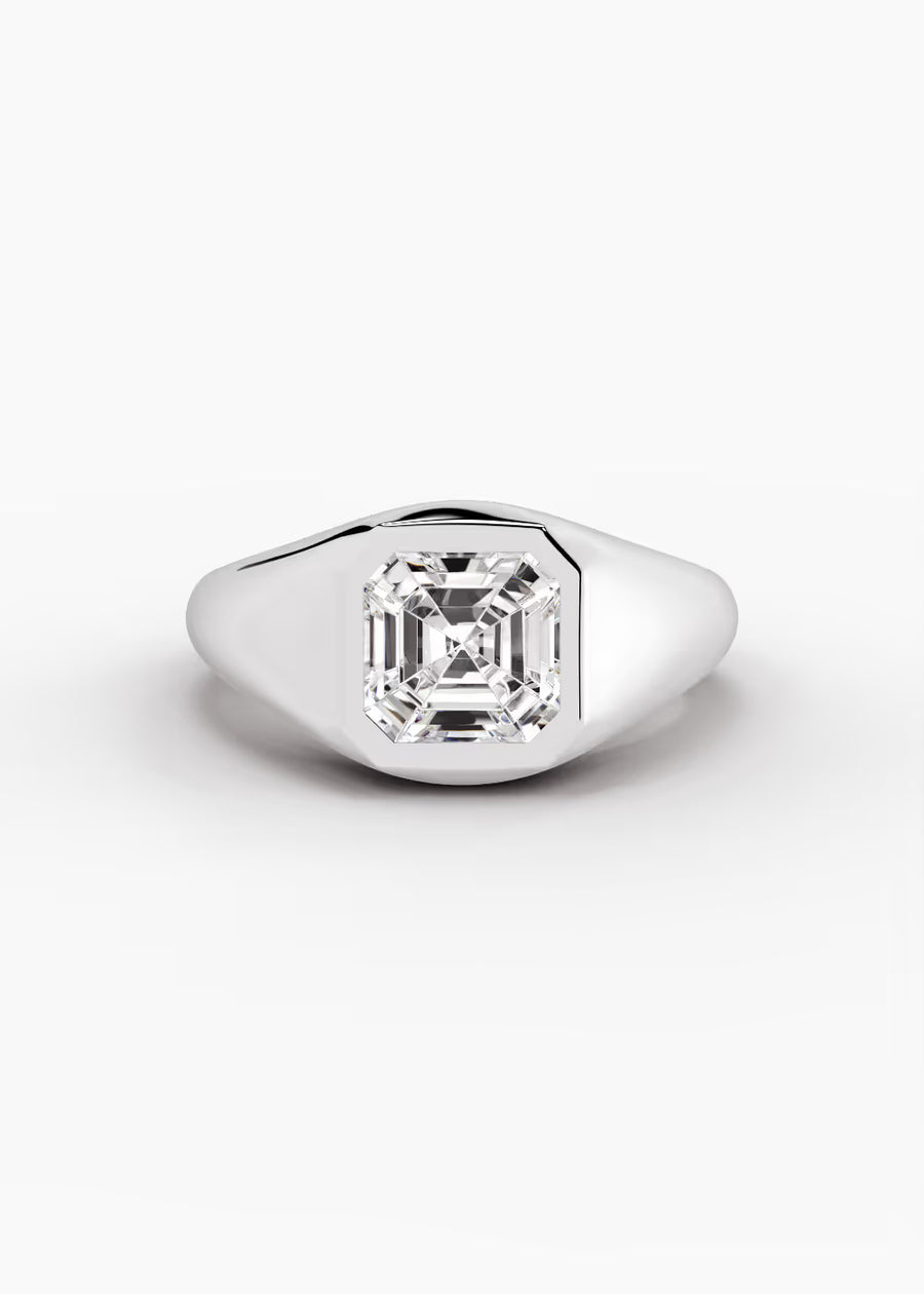 WG: The Origin · Asscher — white gold view 1