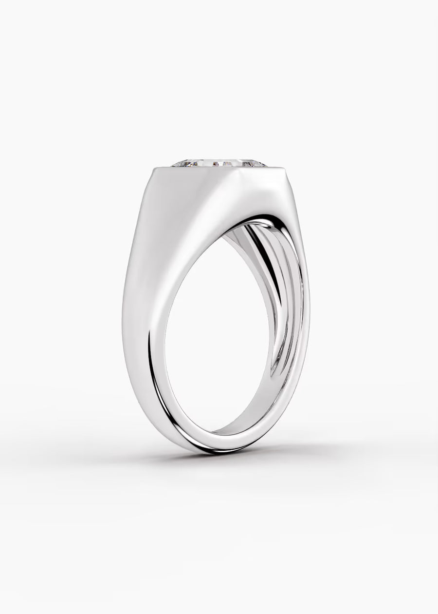WG: The Origin · Asscher — white gold view 2