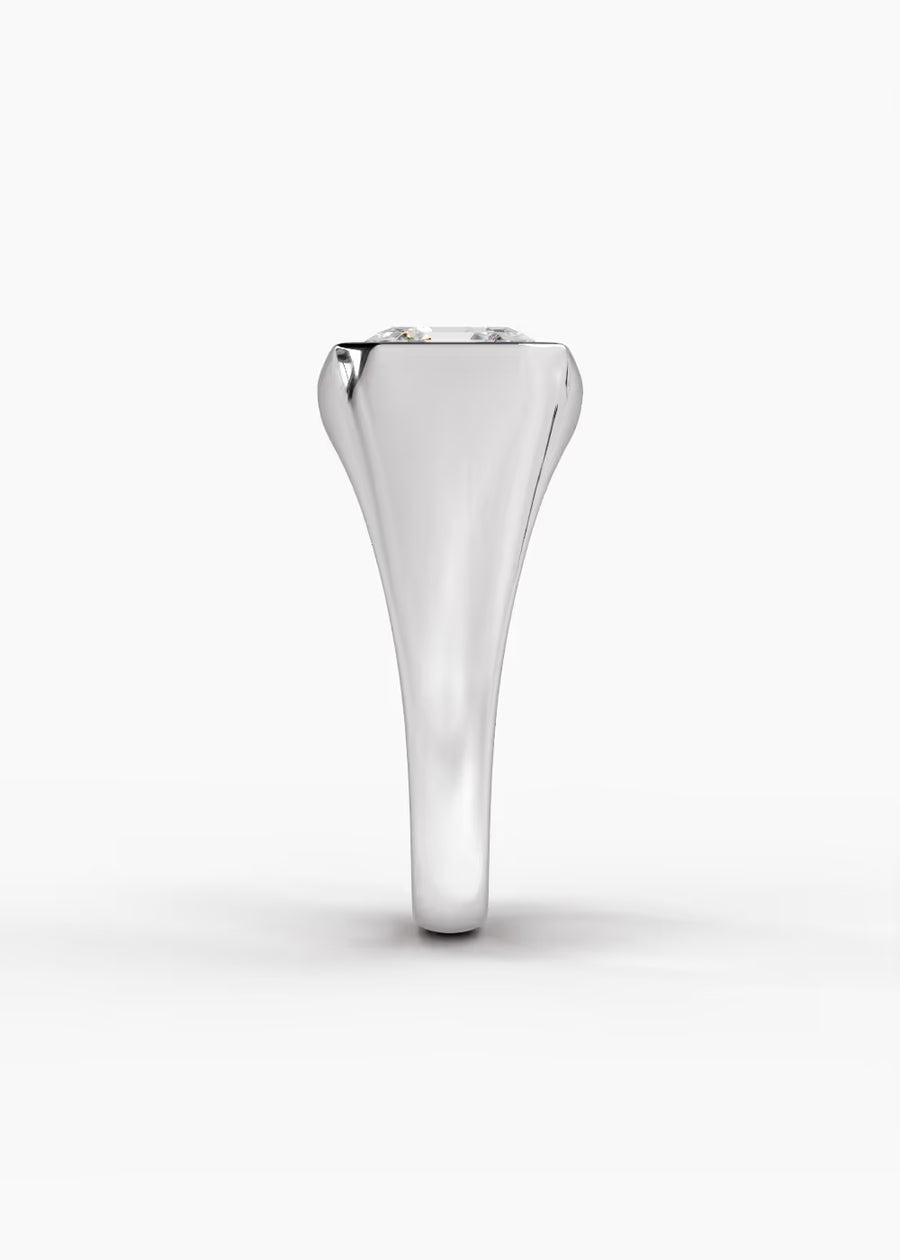 WG: The Origin · Asscher — white gold view 3