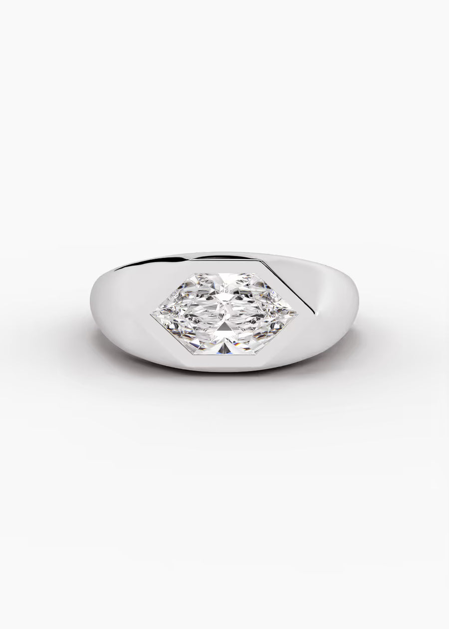 WG: The Origin · Dutch Marquise Brilliant — white gold view 1