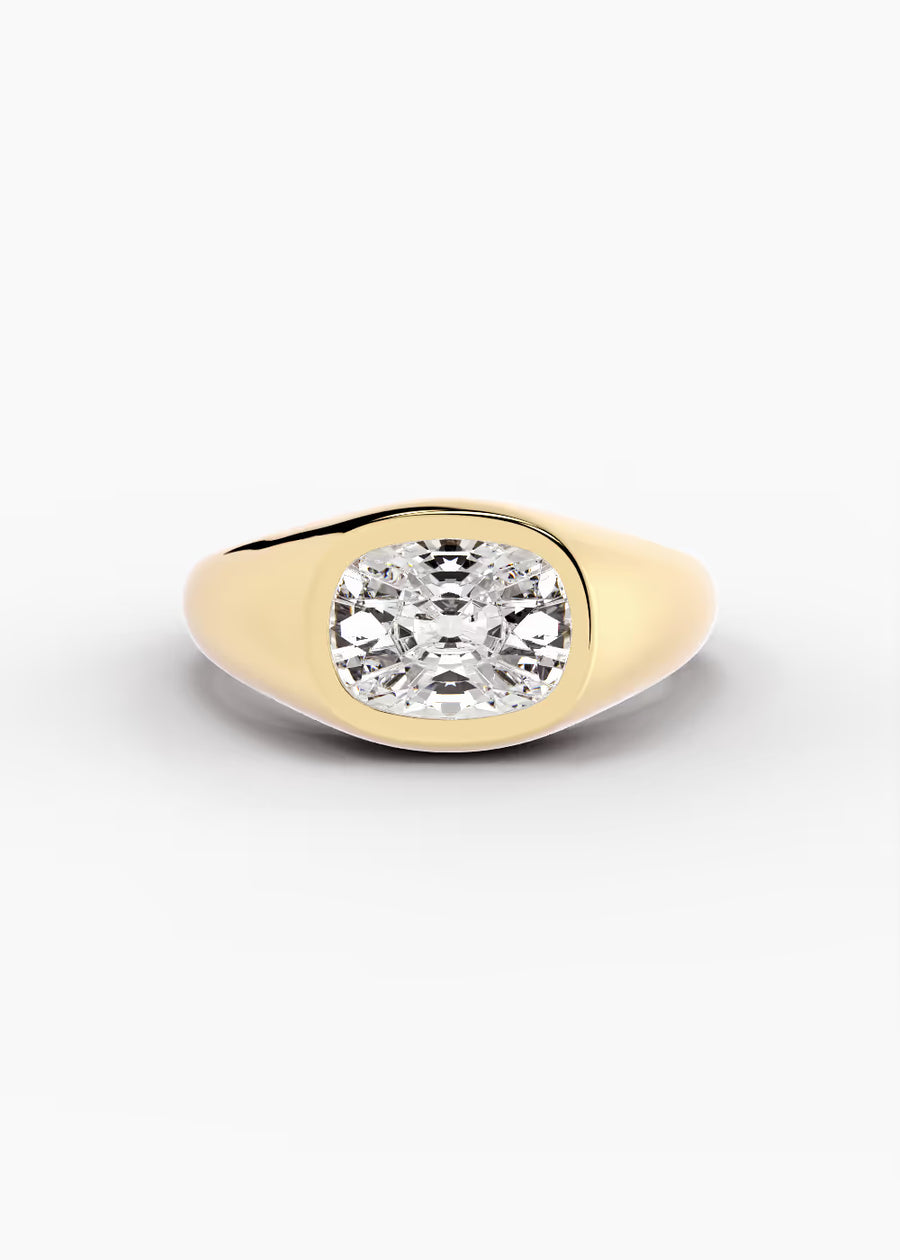 YG: The Origin · Elongated Cushion — yellow gold view 1
