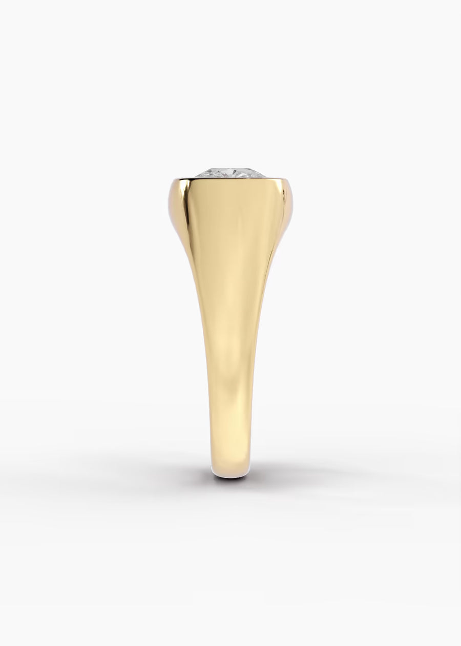 YG: The Origin · Elongated Cushion — yellow gold view 3