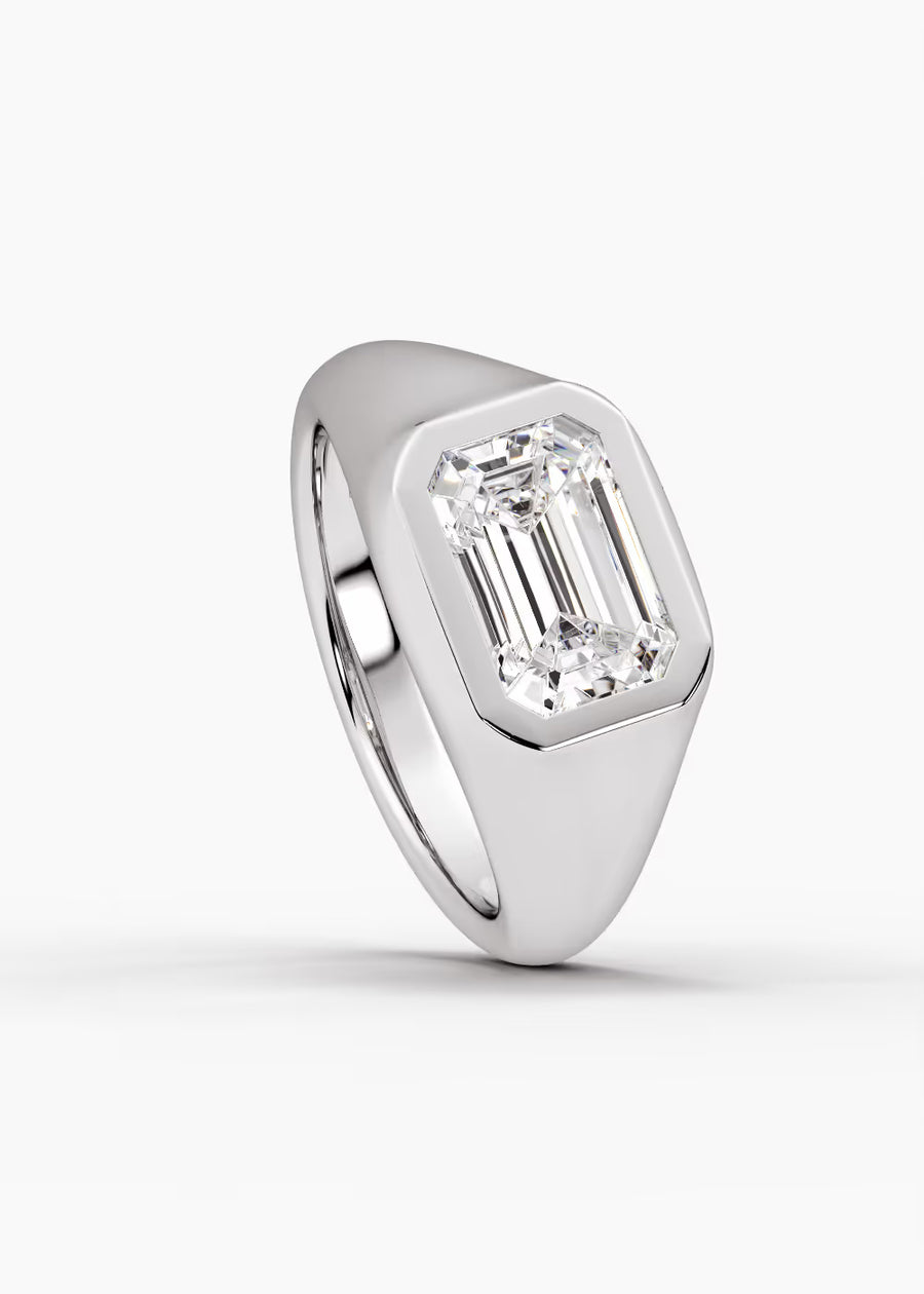 WG: The Origin · Emerald — white gold view 4