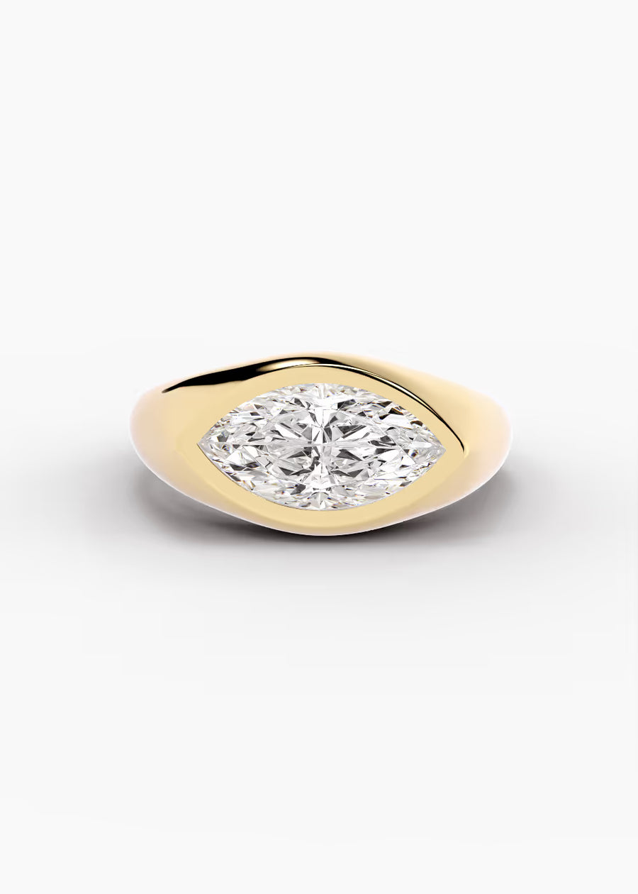 YG: The Origin · Marquise — yellow gold view 1