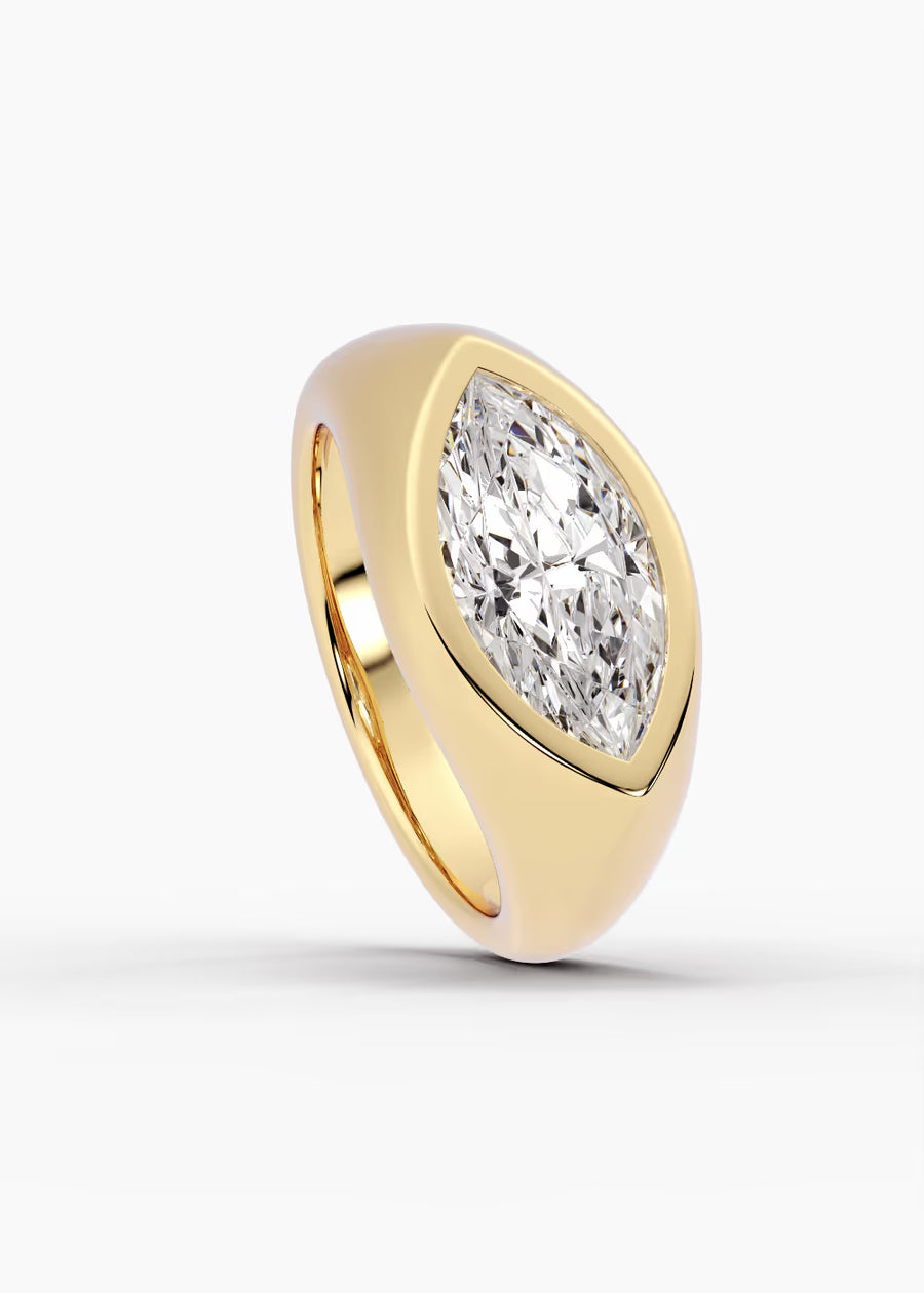 YG: The Origin · Marquise — yellow gold view 4