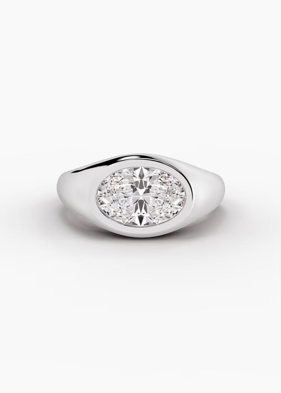 WG: The Origin · Oval — white gold view 1