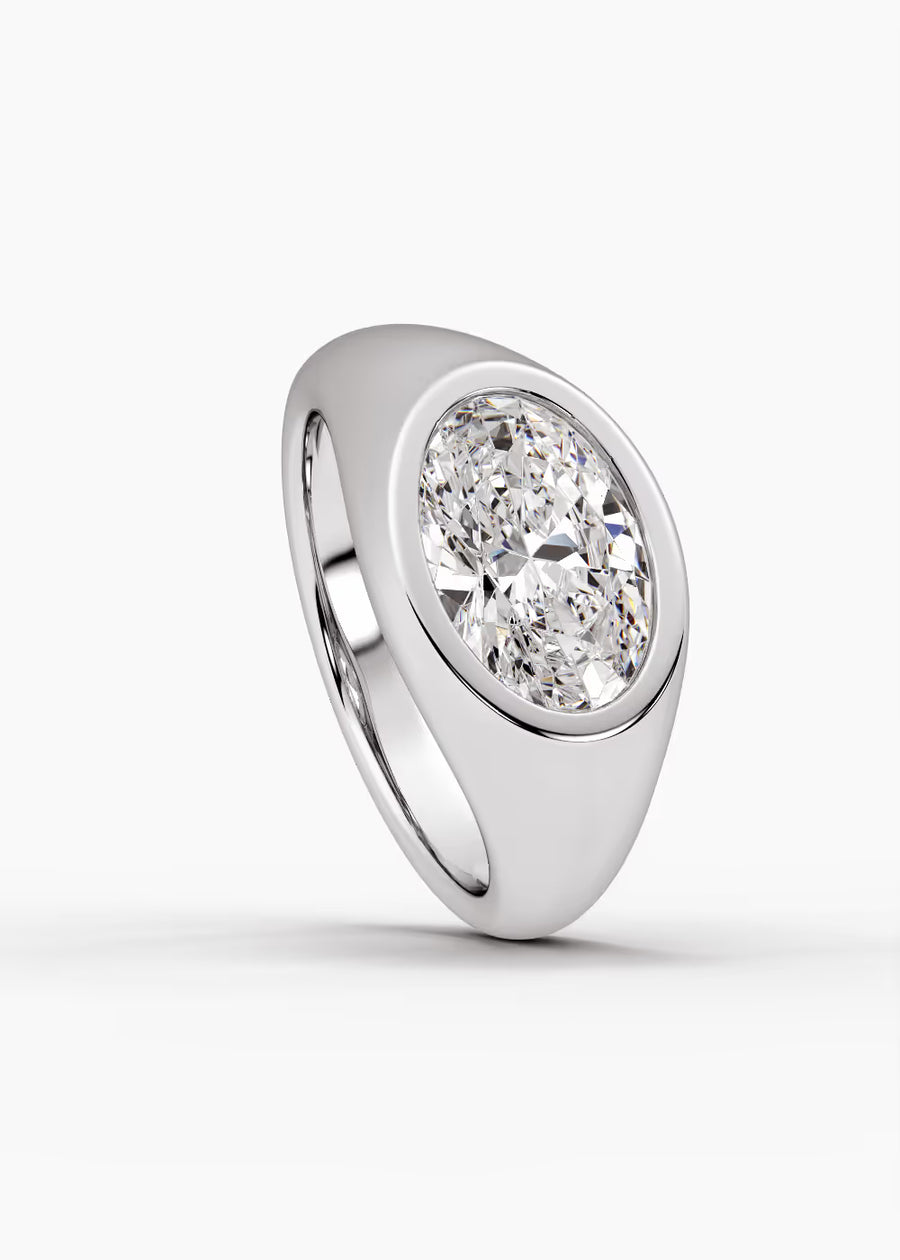 WG: The Origin · Oval — white gold view 4