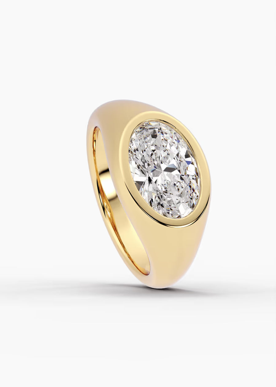 YG: The Origin · Oval — yellow gold view 4