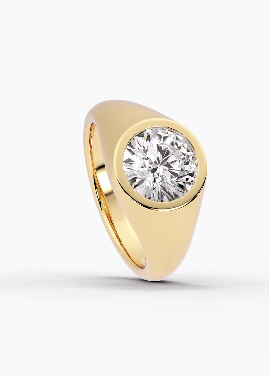 YG: The Origin · Round — yellow gold view 4