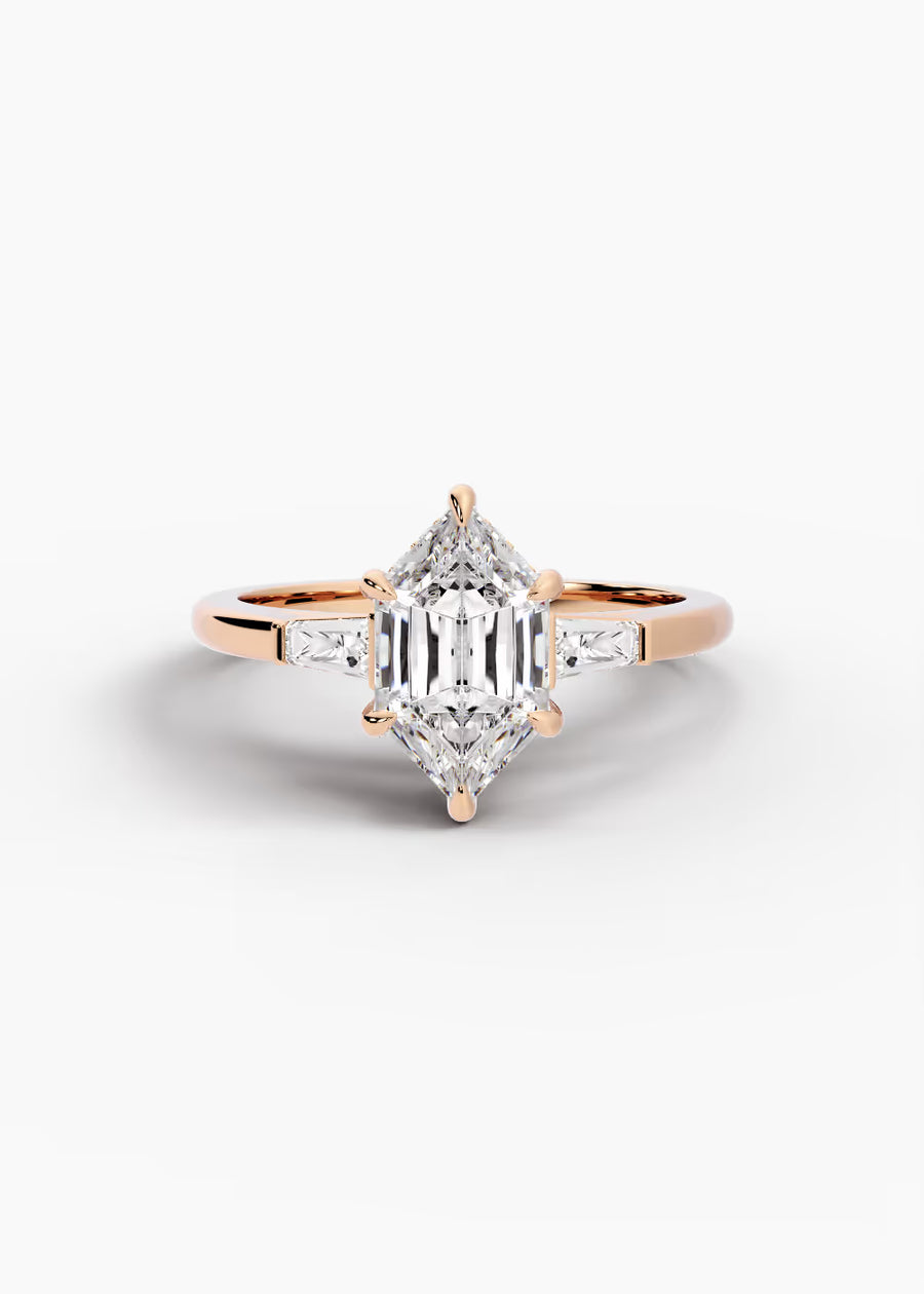 RG: The Regent · Dutch Marquise Step — rose gold view 1