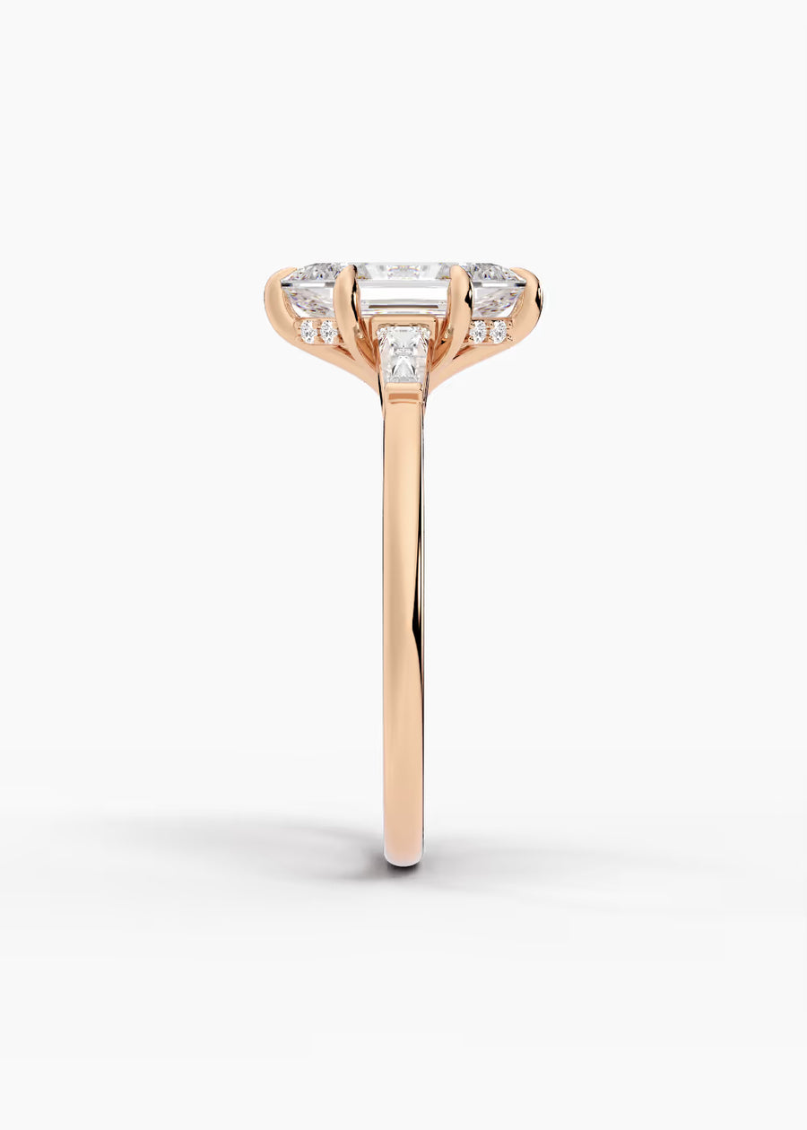 RG: The Regent · Dutch Marquise Step — rose gold view 3