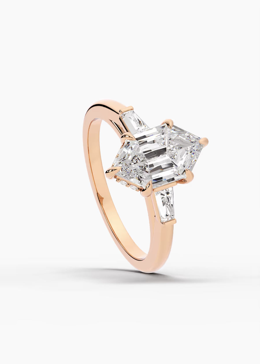 RG: The Regent · Dutch Marquise Step — rose gold view 4