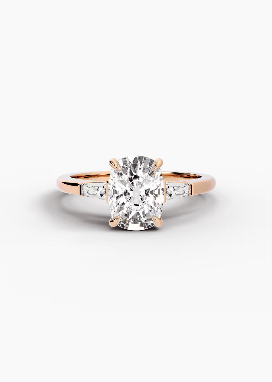 RG: The Regent · Elongated Cushion — rose gold view 1